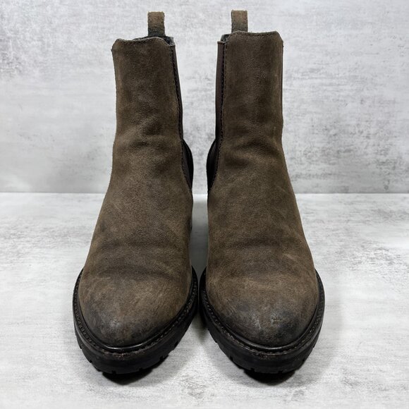 Thursday Leather Chunky Heel Chelsea Boots - Women's Size 7 - Brown - Picture 3 of 10